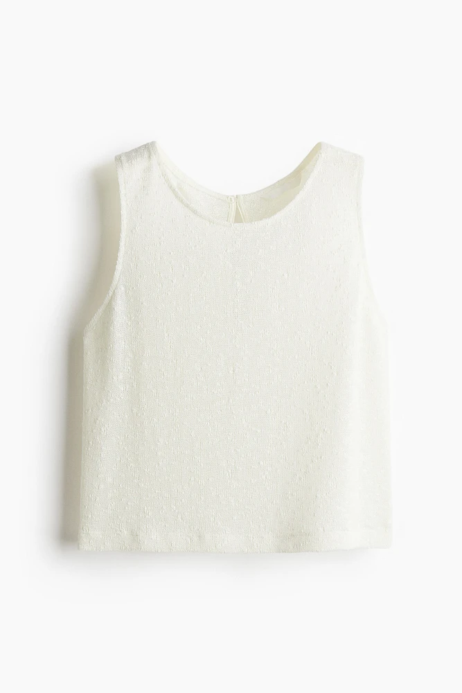 Débardeur en tricot texturé