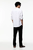 Regular Fit Linen-blend Pants