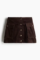 Corduroy Mini Skirt