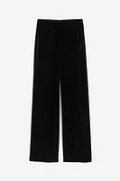 Wide-leg Velvet Pants