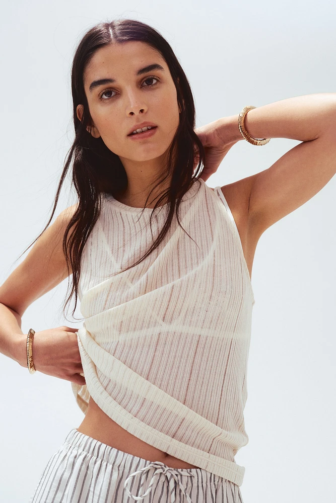 Camisole en tricot côtelé