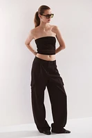 Wide-Leg Cargo Pants