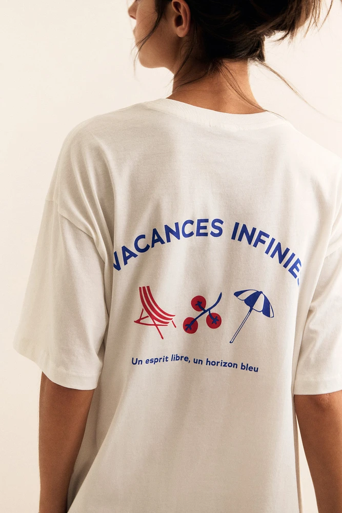Chemise de nuit imprimée