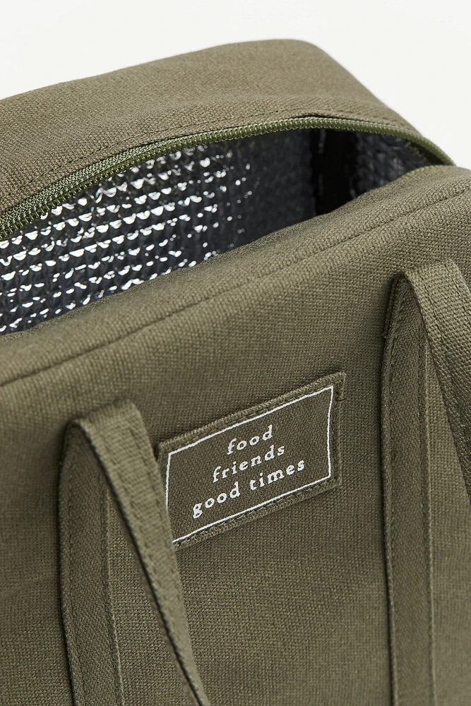 Sac à déjeuner isotherme en toile de coton