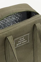 Sac à déjeuner isotherme en toile de coton