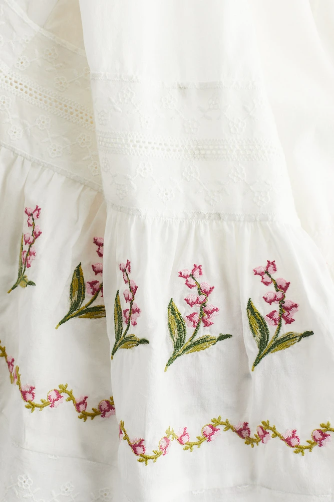 Embroidered Cotton Dress