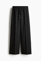 Wide-cut Pull-on Pants