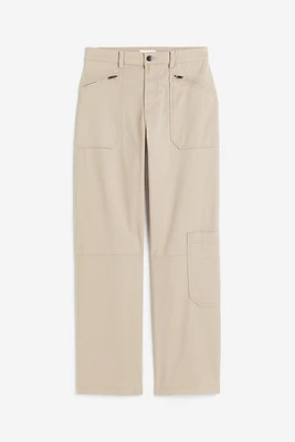 Pantalon cargo en sergé