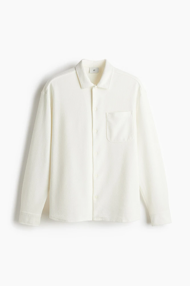 Loose Fit Textured Shirt
