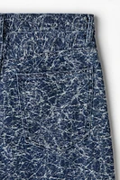 Patterned Baggy Jeans