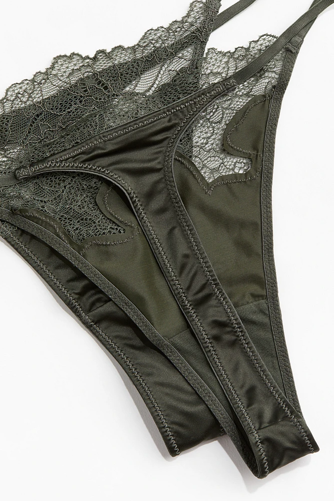 Lot de 2 culottes-ficelles Tanga en microfibre