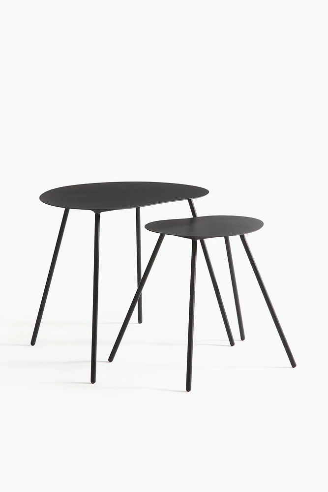 Metal Side Table Set