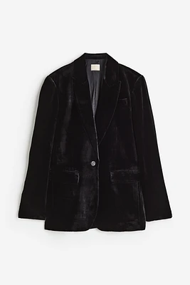 Silk-blend Velvet Blazer