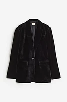 Silk-blend Velvet Blazer