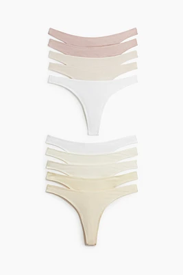 10-pack Cotton Thong Briefs