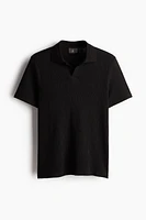 Slim Fit Textured Polo Shirt