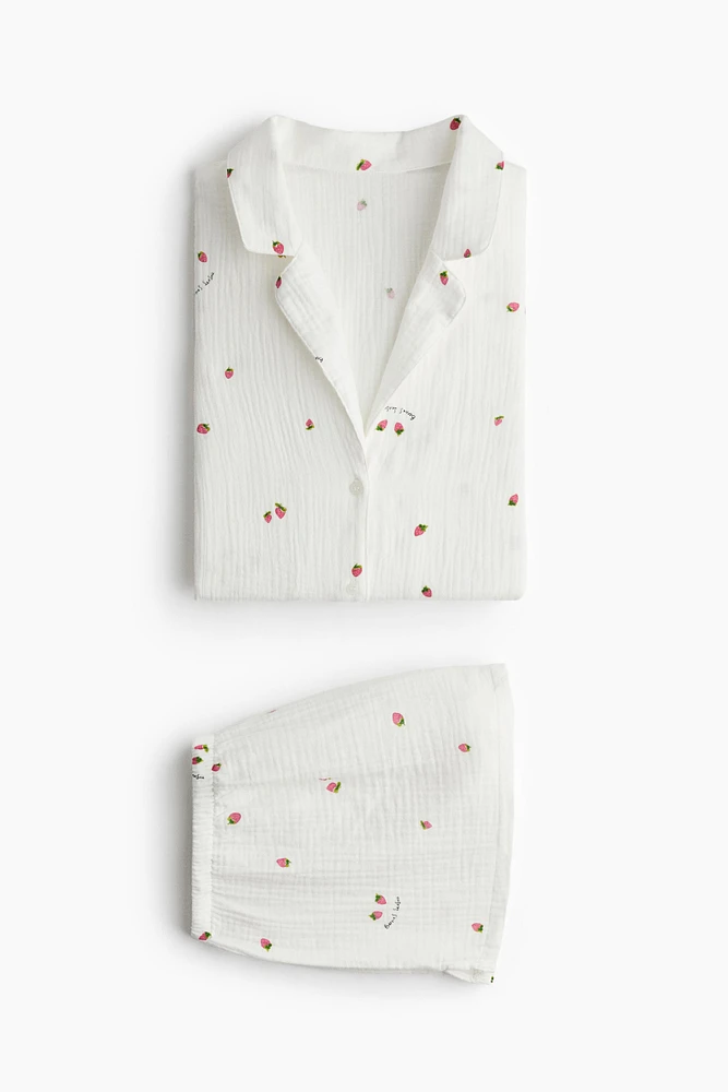 Pyjama en mousseline de coton