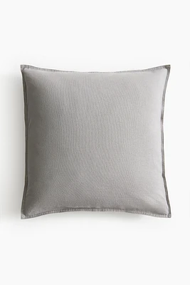 Housse de coussin en lin mélangé