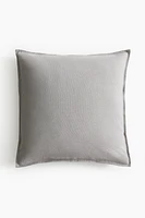 Housse de coussin en lin mélangé