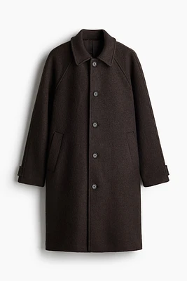 Regular Fit Wool-Blend Car Coat