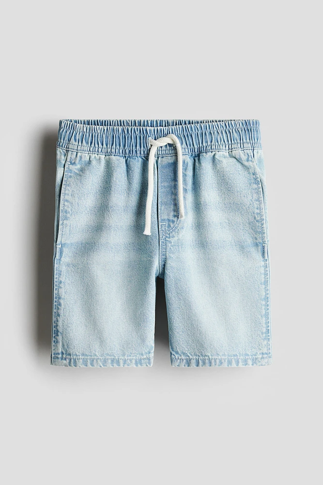 Cotton Denim Shorts