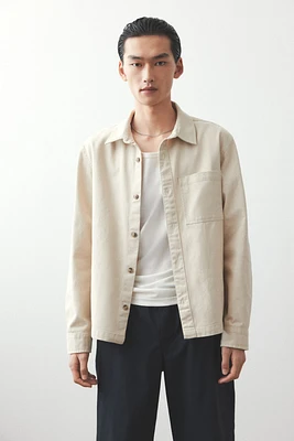 Regular Fit Cotton twill overshirt