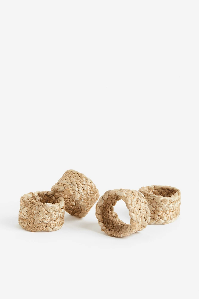 4-pack Jute Napkin Rings