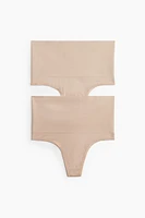 Lot de 2 culottes Thong Gainantes