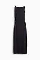 Draped Bodycon Maxi Dress