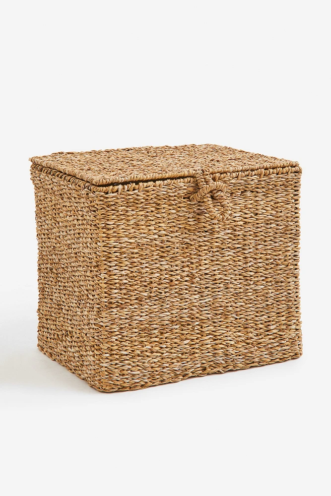 Seagrass Storage Basket with Lid