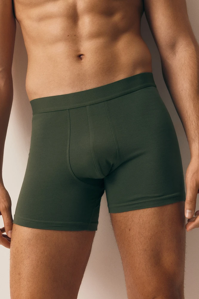 5-pack Mid-Length Boxer Briefs with Lycra®