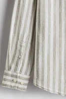 Regular-Fit Linen-Blend Shirt