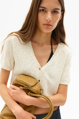 Slub-knit cardigan