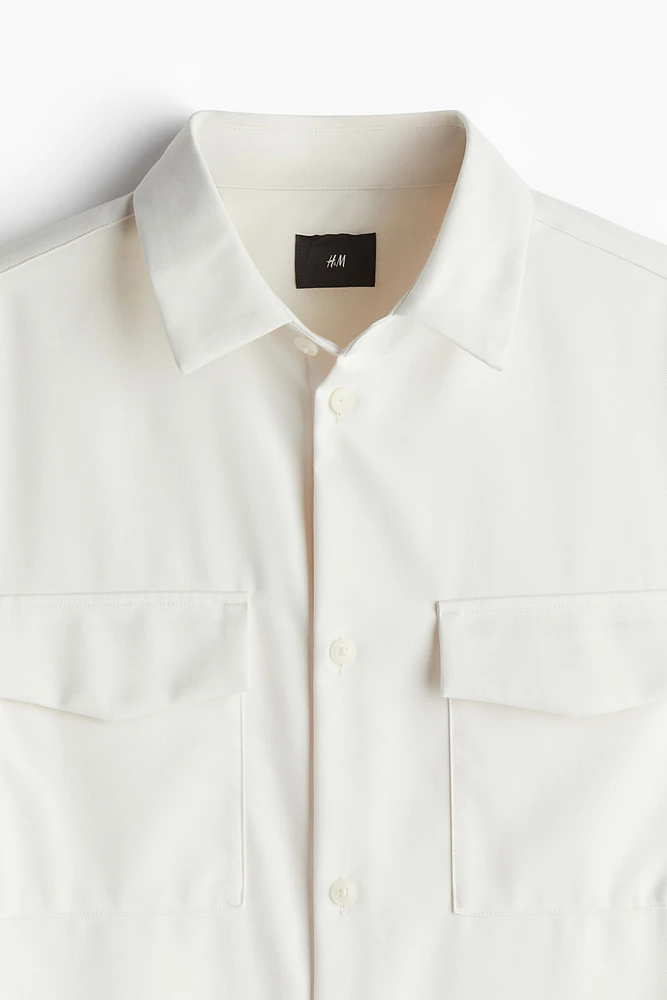 Regular Fit Utility Overshirt