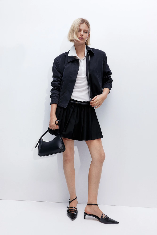 Pleated Mini Skirt