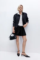 Pleated Mini Skirt