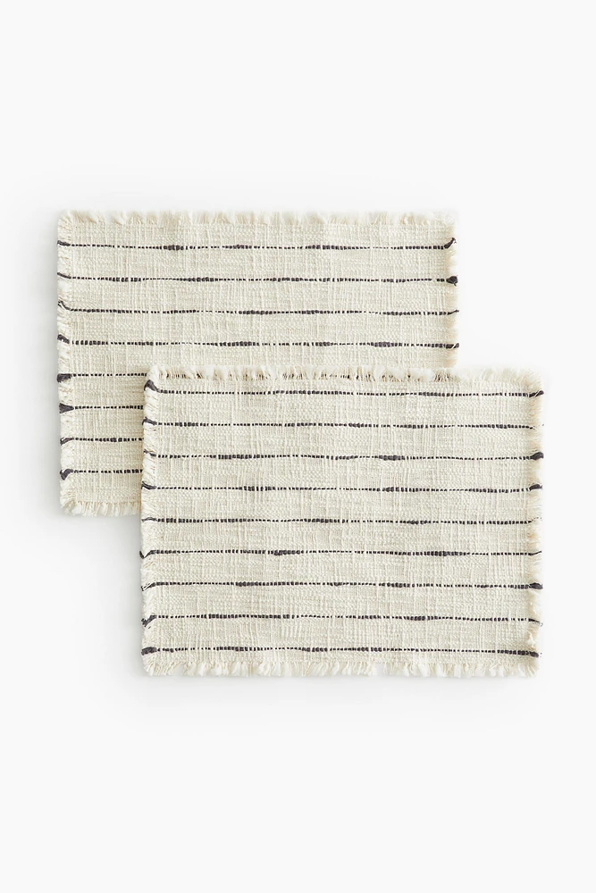 2-pack Textured-Weave Placemats