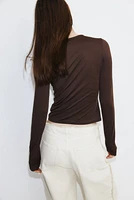 Long-Sleeved Jersey Top