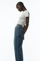 High Rise Barrel Leg Jeans