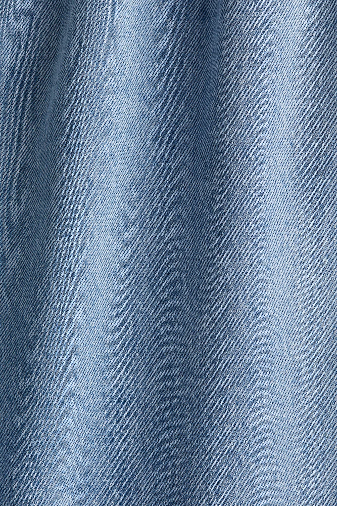 Short en denim avec cordon de serrage