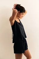 Linen-Blend Camisole Top