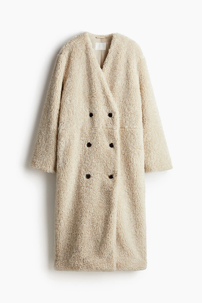 Teddy Fleece Maxi Coat