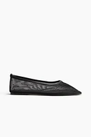 Rhinestone-Embellished Ballet Flats