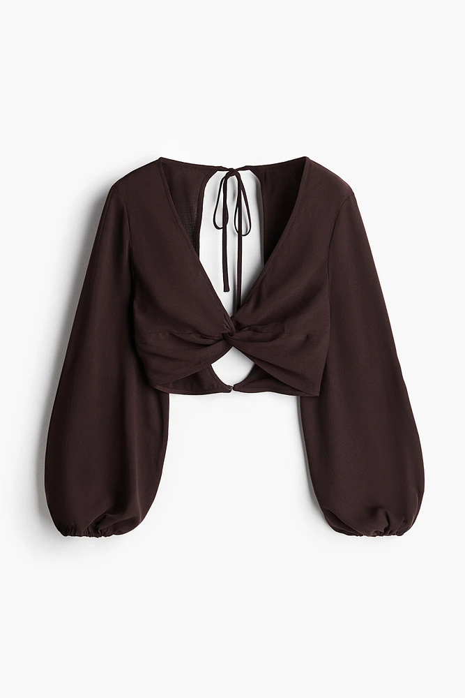 Open-Back Blouse