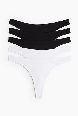 Lot de 5 culottes Thong en coton
