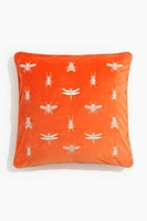 Housse de coussin en velours