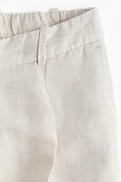 MAMA Before & After Linen-Blend Pants