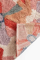 Patterned Cotton Bath Mat