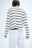 Oversized Boat-neck Top