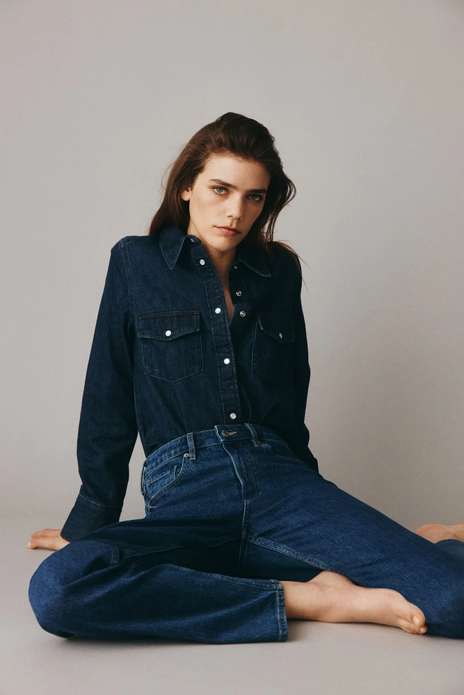 Slim Straight High Ankle Jeans